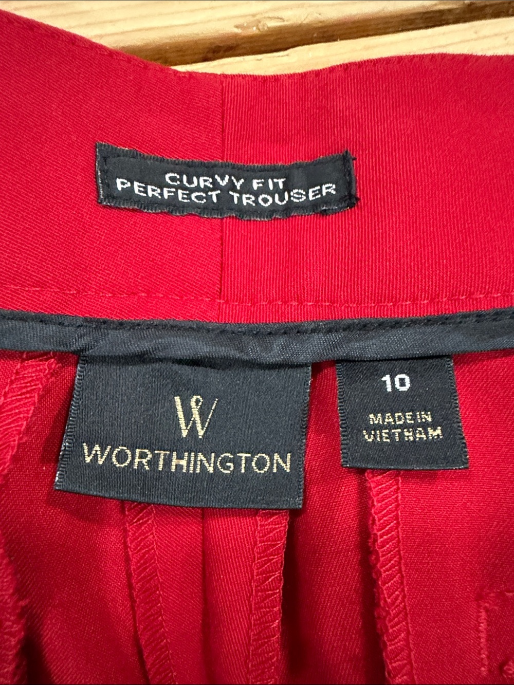 Worthington Women’s Sz 10 Red Boot Cut Dress Pants NWT - Picture 5 of 8